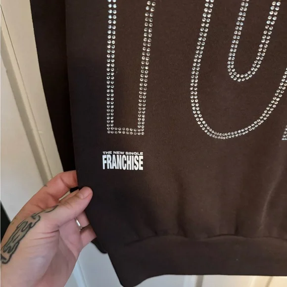 Travis Scott Promo Rhinestone YUP hoodie - Picture 3 of 5